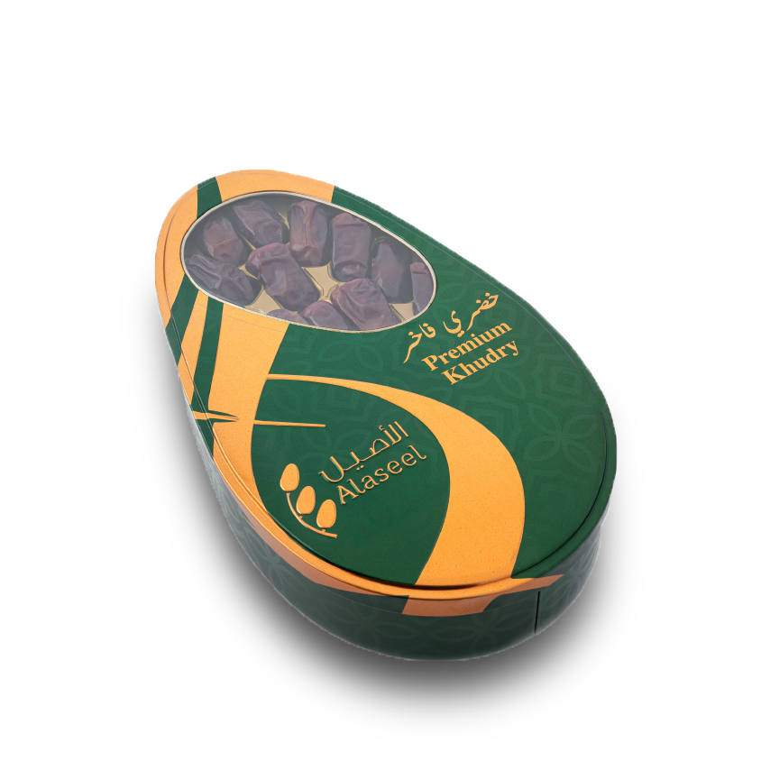 تمر خضري عبوة معدنية